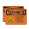 Signmission Radiation & Laser Sign, 7 in H x 10 in W, Vinyl Decal, Rectangle OS-2PACK-WS-D-710-L-12163 - alternate 1